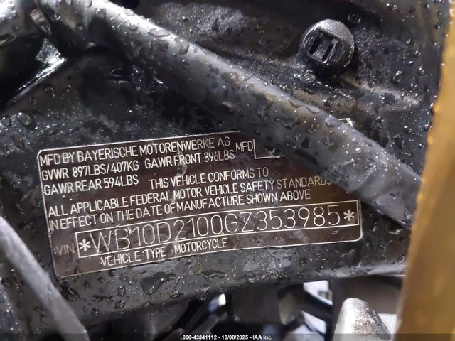 WB10D2100GZ353985 BMW S 1000 Rr