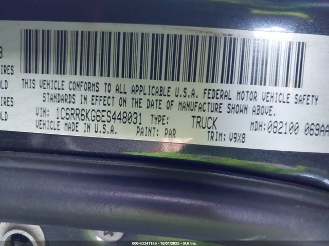 RAM 2014 2014 1C6RR6KG6ES448031 Image 9