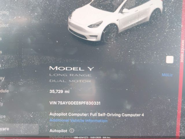 2023 TESLA MODEL Y 7SAYGDEE6PF830331 Photo 6