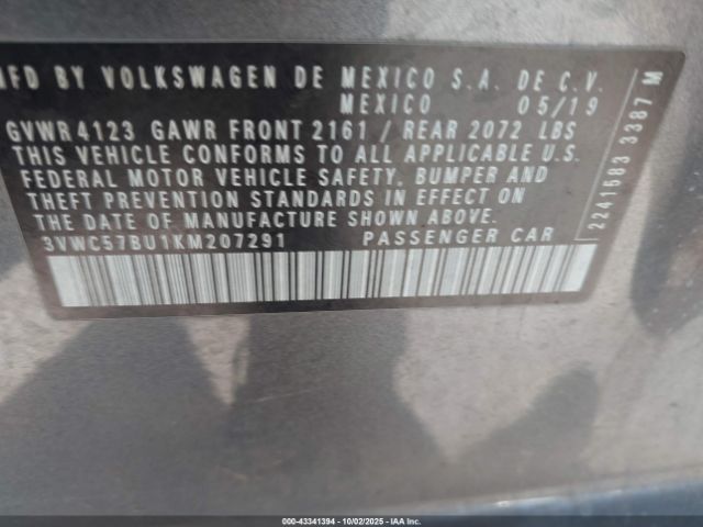 2019 VOLKSWAGEN JETTA 3VWC57BU1KM207291 Photo 8