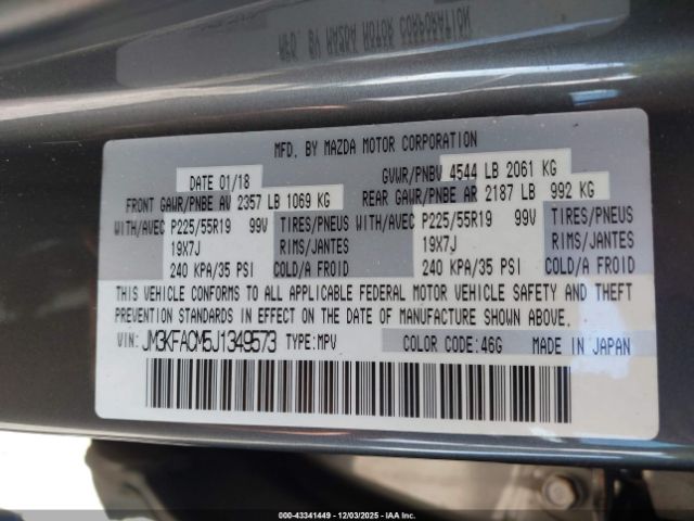 2018 MAZDA CX-5 JM3KFACM5J1349573 Photo 8