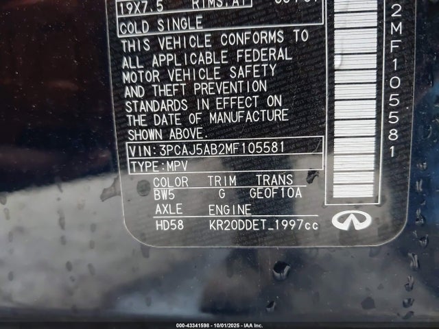 2021 INFINITI QX50 3PCAJ5AB2MF105581 Photo 8