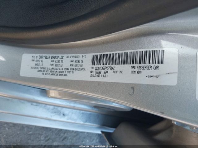 2015 CHRYSLER 200 1C3CCCAB0FN579142 Photo 8