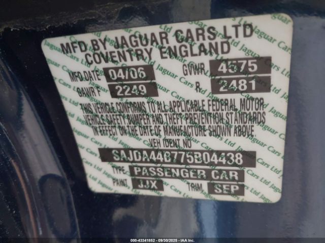 2007 JAGUAR XK SAJDA44B775B04438 Photo 8