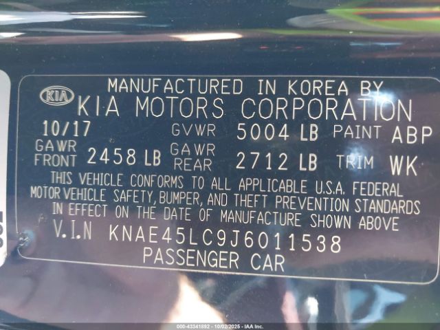 2018 KIA STINGER KNAE45LC9J6011538 Photo 8