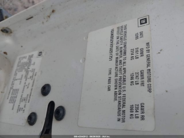 1996 CADILLAC DEVILLE 1G6KD52Y8TU251751 Photo 8