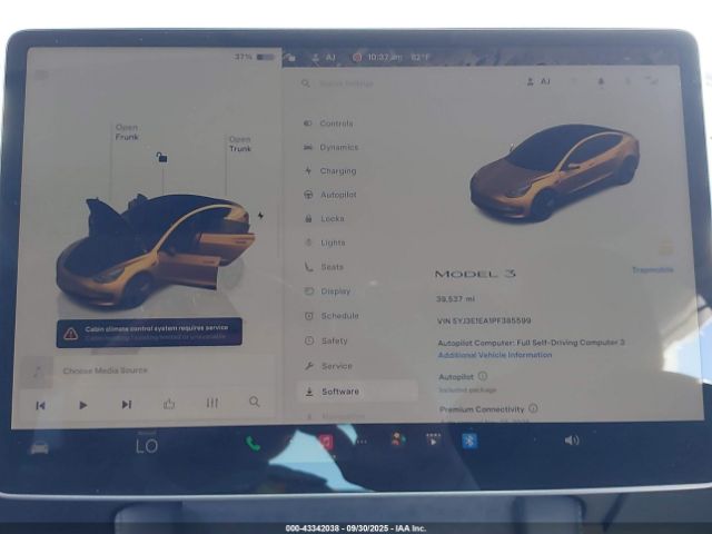 2023 TESLA MODEL 3 5YJ3E1EA1PF385599 Photo 6