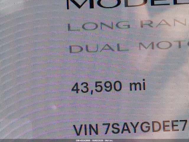 43342059 :رقم المزاد ، 7SAYGDEE7RA294540 vin ، 2024 Tesla Model Y Long Range Dual Motor All-wheel Drive مزاد بيع