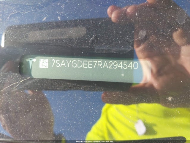 43342059 :رقم المزاد ، 7SAYGDEE7RA294540 vin ، 2024 Tesla Model Y Long Range Dual Motor All-wheel Drive مزاد بيع