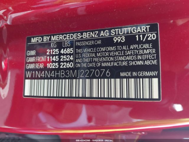 2021 MERCEDES-BENZ GLA 250 W1N4N4HB3MJ227076 Photo 8