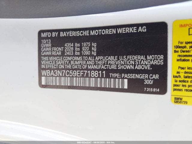 BMW 428i 2014 WBA3N7C59EF718811 Image 9
