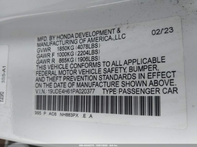2023 ACURA INTEGRA 19UDE4H61PA020377 Photo 8