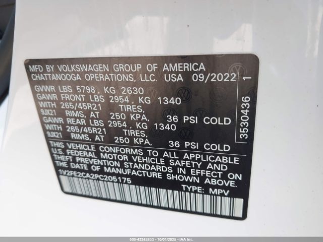 2023 VOLKSWAGEN ATLAS CROSS SPORT 1V2FE2CA2PC205175 Photo 8