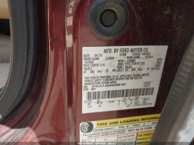 2010 FORD EXPEDITION 1FMJU1J52AEB58185 Photo 8