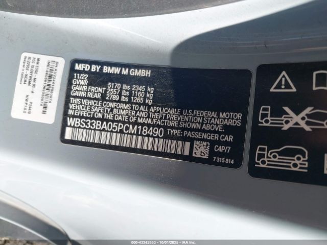 2023 BMW M4 WBS33BA05PCM18490 Photo 8