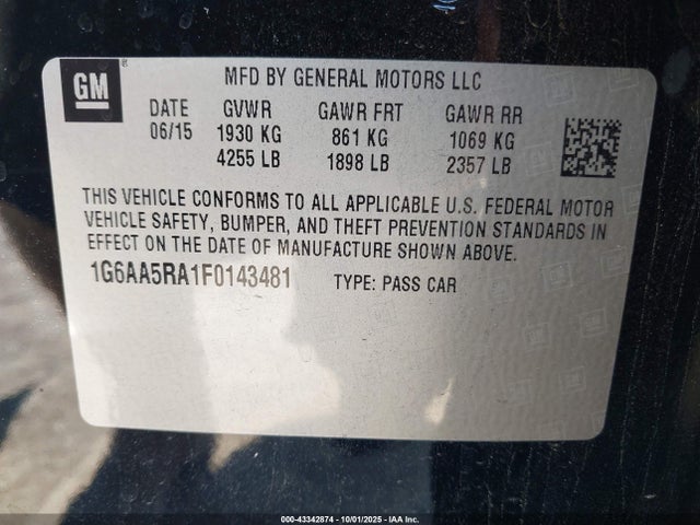 2015 CADILLAC ATS 1G6AA5RA1F0143481 Photo 8