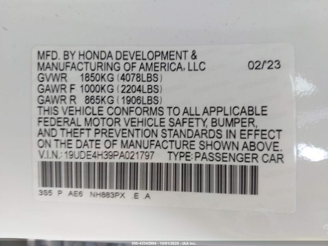 2023 ACURA INTEGRA 19UDE4H39PA021797 Photo 8