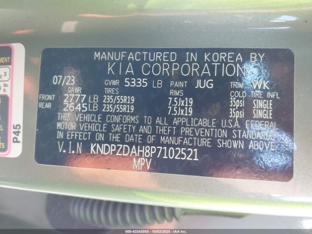 2023 KIA SPORTAGE PLUG-IN HYBRID KNDPZDAH8P7102521 Photo 8