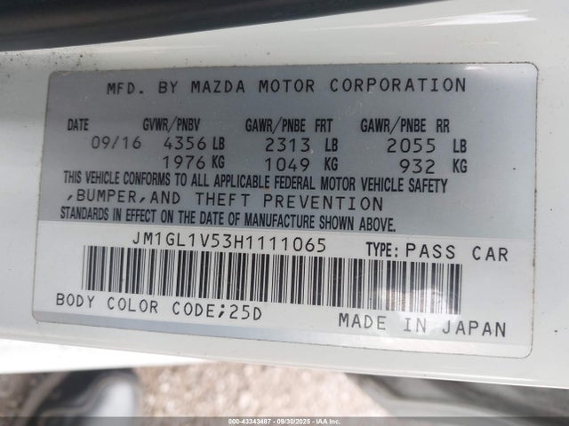 Mazda py 2017 JM1GL1V53H1111065 Image 9