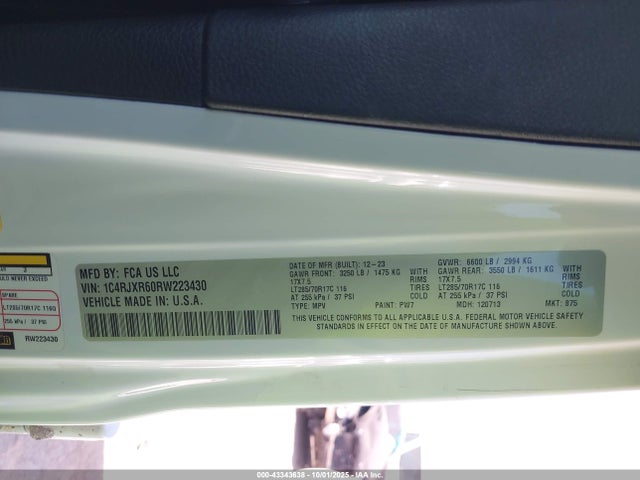 1C4RJXR60RW223430 Jeep 2024