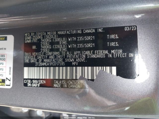 2023 LEXUS RX 350 2T2BAMCA1PC017595 Photo 8