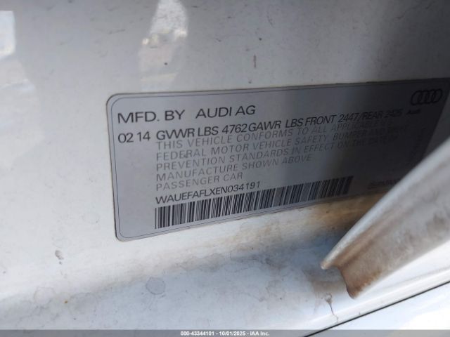 2014 AUDI A4 WAUEFAFLXEN034191 Photo 8