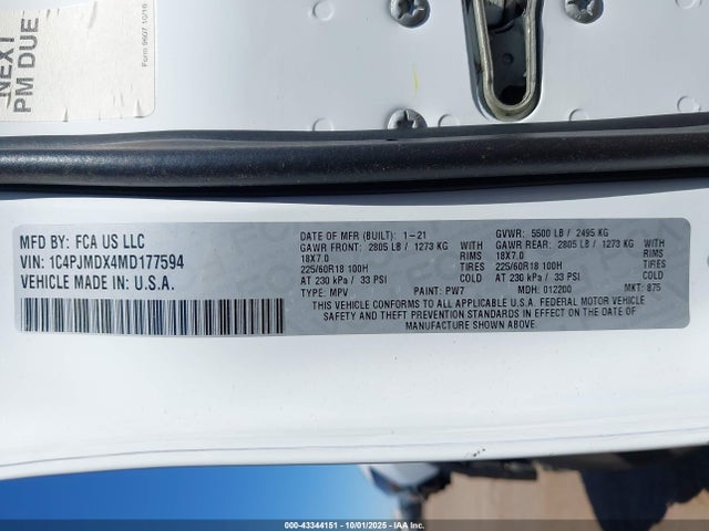 2021 JEEP CHEROKEE 1C4PJMDX4MD177594 Photo 8