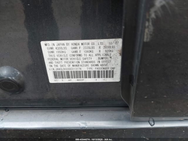 2008 ACURA TSX JH4CL968X8C013174 Photo 8