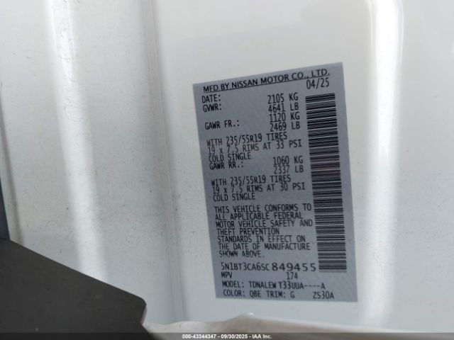 2025 NISSAN ROGUE 5N1BT3CA6SC849455 Photo 8