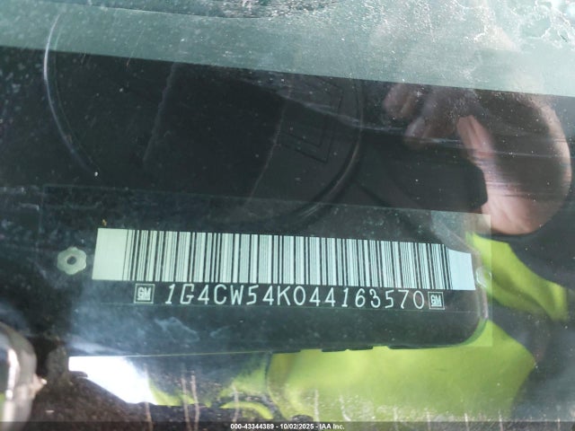 43344389 :رقم المزاد ، 1G4CW54K044163570 vin ، 2004 Buick Park Avenue مزاد بيع
