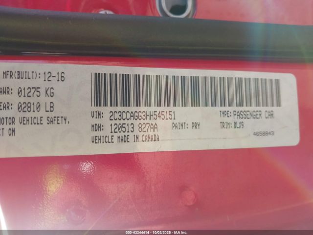 2017 CHRYSLER 300 2C3CCAGG3HH545151 Photo 8