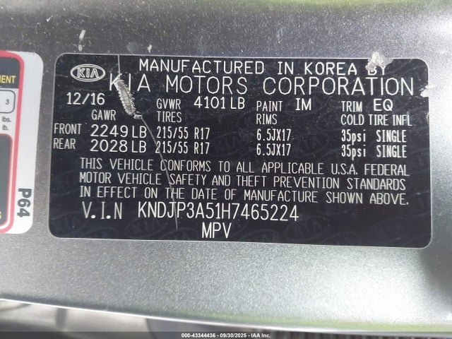 KNDJP3A51H7465224 KIA gdi