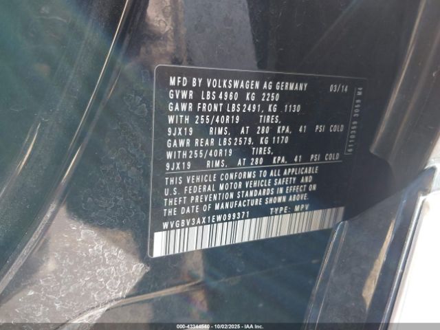 2014 VOLKSWAGEN TIGUAN WVGBV3AX1EW099371 Photo 8