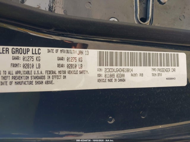 2013 DODGE CHARGER 2C3CDXJG4DH618014 Photo 8