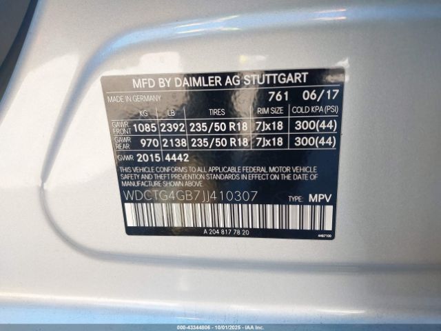2018 MERCEDES-BENZ GLA 250 WDCTG4GB7JJ410307 Photo 8