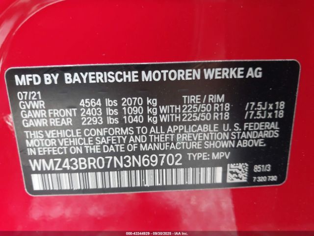 2022 MINI COUNTRYMAN WMZ43BR07N3N69702 Photo 8