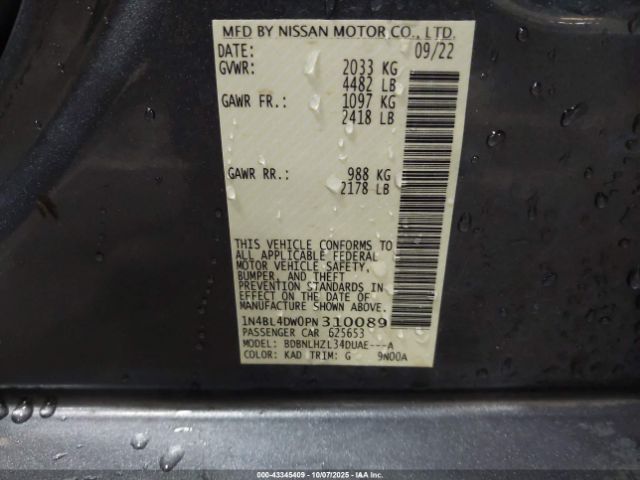 2023 NISSAN ALTIMA 1N4BL4DW0PN310089 Photo 8