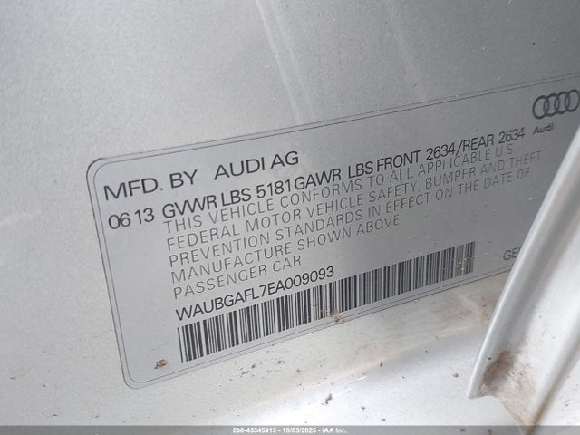 Audi S4 2014 WAUBGAFL7EA009093 Image 9