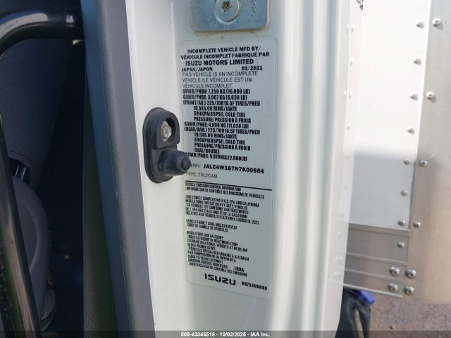 JALC4W167N7K00684 Isuzu 4hk1-tc