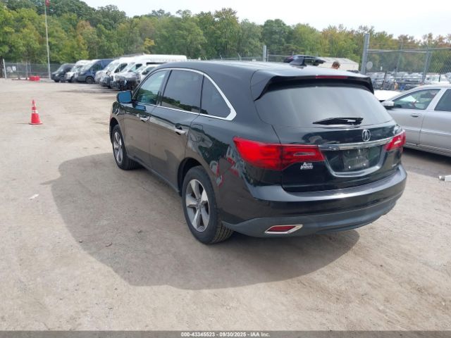 2014 ACURA MDX 5FRYD4H25EB031997 Photo 2