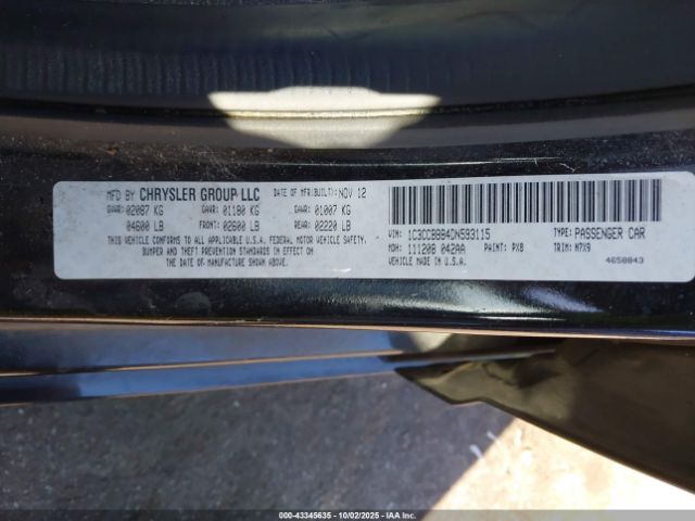 2013 CHRYSLER 200 1C3CCBBB4DN593115 Photo 8