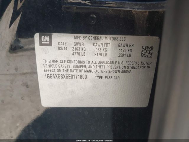 2014 CADILLAC CTS 1G6AX5SX5E0171800 Photo 8