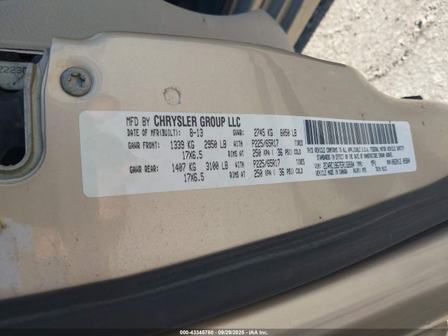 Chrysler 2014 2014 2C4RC1BG7ER132684 Image 9