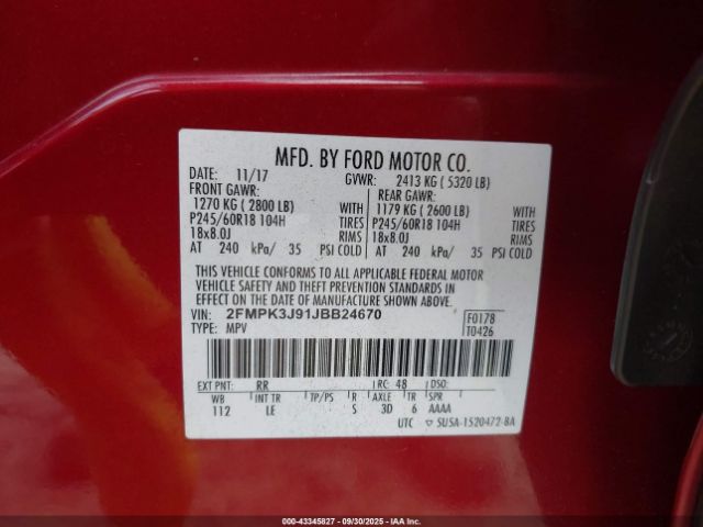 2018 FORD EDGE 2FMPK3J91JBB24670 Photo 8