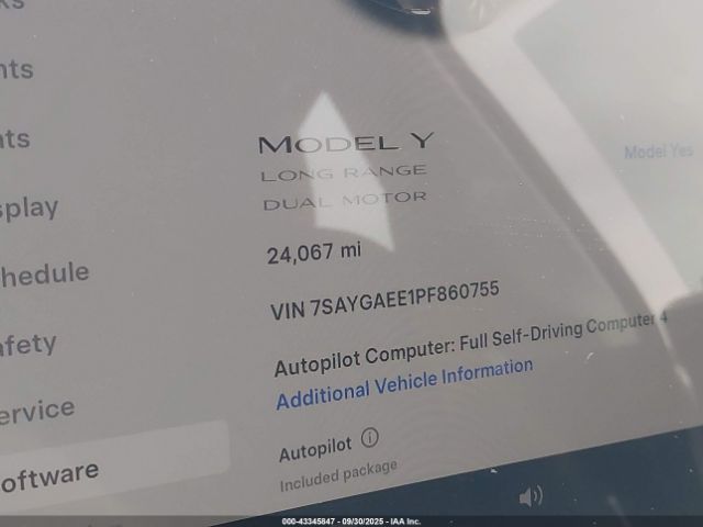 2023 TESLA MODEL Y 7SAYGAEE1PF860755 Photo 6