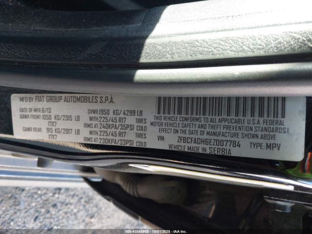 2014 FIAT 500L ZFBCFADH6EZ007784 Photo 8