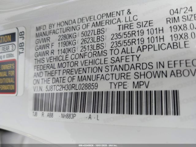 2024 ACURA RDX 5J8TC2H30RL028859 Photo 8