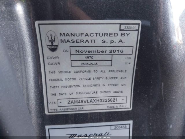 2017 MASERATI GRANTURISMO ZAM45VLAXH0225621 Photo 8
