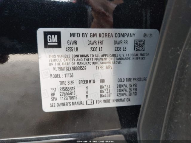 2022 CHEVROLET TRAILBLAZER KL79MTSLXNB068559 Photo 8