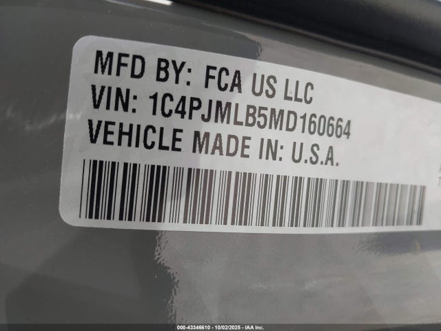 Jeep Cherokee Latitude Plus 4x4 2021 1C4PJMLB5MD160664 Image 9